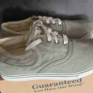 L.L Bean Sage Sunwashed Canvas Sneaker